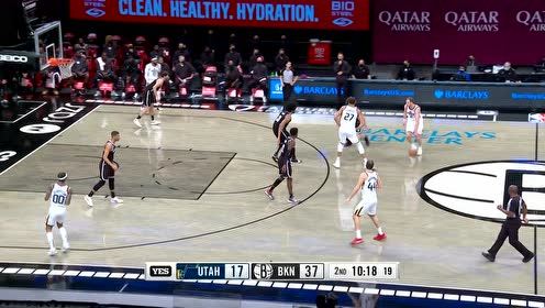 【NBA集錦】好硬的攻筐！戈貝爾欲隔扣阿倫直取兩分