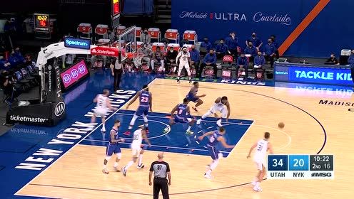 【NBA集錦】默契值拉滿 奎克利內(nèi)線拋投諾克斯空接扣籃