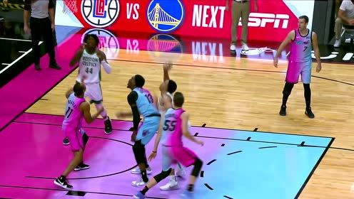 【NBA集錦】真硬漢！威廉姆斯隔著阿德巴約強(qiáng)行出手壓哨補(bǔ)籃