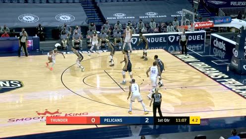 【NBA集锦】先来试试手感!亚历山大假突真传希尔三分穿针