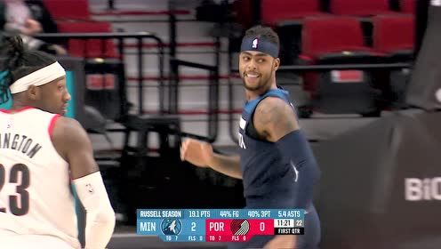 【NBA集錦】拉塞爾漂移后仰寫意十足 穩(wěn)穩(wěn)命中先拔頭籌