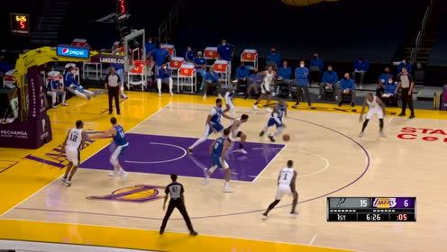 【NBA集锦】全凭个人能力!浓眉哥转身完成暴力砸扣