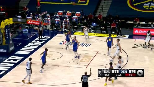 【NBA集锦】说来就来！东契奇外线三分一击即中