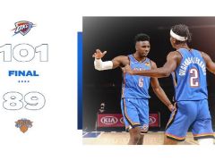 NBA常规赛:亚历山大25+10+7,雷霆力克尼克斯