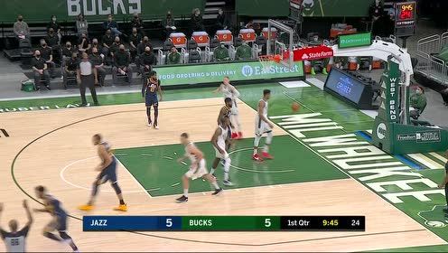 【NBA集錦】一聲不吭打反擊 米切爾外線后撤步三分一發(fā)入魂