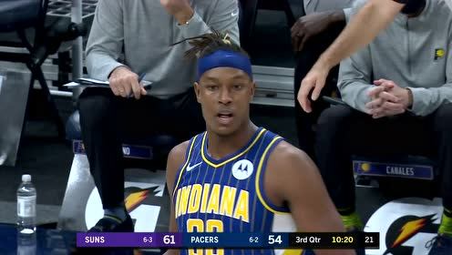 【NBA集锦】面对盖帽王可不能轻举妄动 布里奇斯突破上篮被特纳钉板大帽