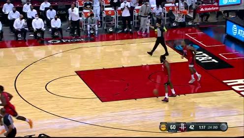 【NBA集錦】還是熟悉的擊地妙傳 哈登被包夾人縫中找到機(jī)會(huì)
