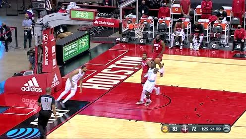 【NBA集錦】00后長(zhǎng)臂怪！霍頓-塔克搶斷反擊滑翔戰(zhàn)斧劈扣