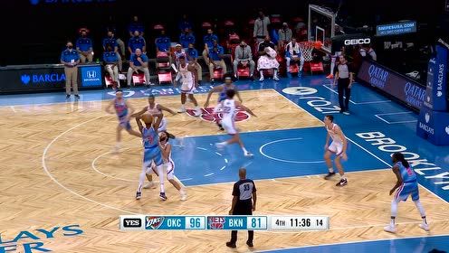 【NBA集锦】强杀篮下止血! 杜兰特双手折叠飞扣