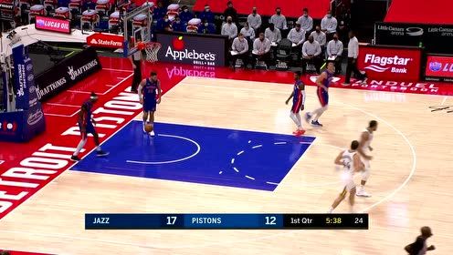 【NBA集锦】康利包围圈高抛 戈贝尔空接送球入篮