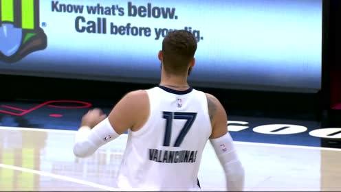 【NBA集锦】内线大杀器! 瓦兰无视庄神防守旱地拔葱肆虐篮筐