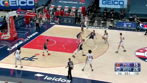 【NBA集錦】手感準的不像話 比爾外線漂移三分空心入網(wǎng)