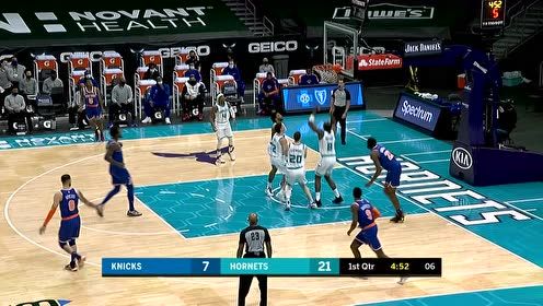 【NBA集錦】蘭德爾籃下強(qiáng)攻后仰出手命中 格雷厄姆拋投得手