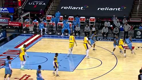 【NBA集锦】哈登篮下蝴蝶穿花 切湖人内线如同无物
