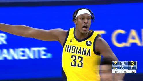 【NBA集錦】薩博尼斯空中挽花拋傳 特納弧頂三分射箭打開局面