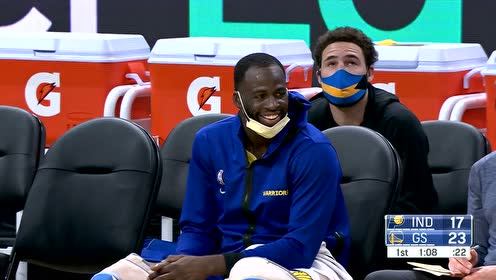 【NBA集錦】庫里單挑兩大內(nèi)線 籃下自投自搶回頭望月