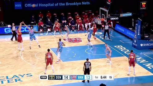 【NBA集锦】手感爆炸 约基奇里外开花首节轻取13分