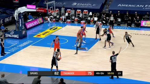 【NBA集锦】真大腿可不是徒有虚名 米尔斯三分接球就投一箭穿心