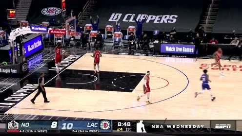 【NBA集锦】莱昂纳德预判抢断立大功 贝弗利轮转三分一箭穿心