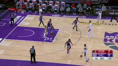 【NBA集锦】单骑纵横九万里 利拉德突破禁区无人可挡