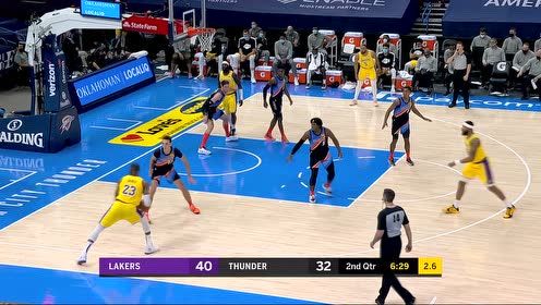 【NBA集錦】詹姆斯打球很輕松 霸皇撤步三分手到擒來