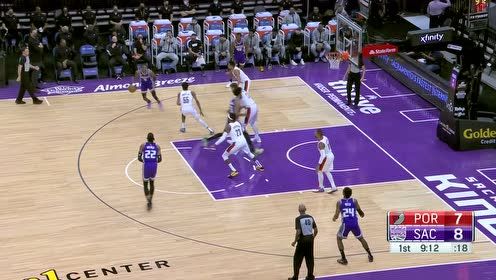 【NBA集锦】单节15分!福克斯单骑纵横撕裂开拓者