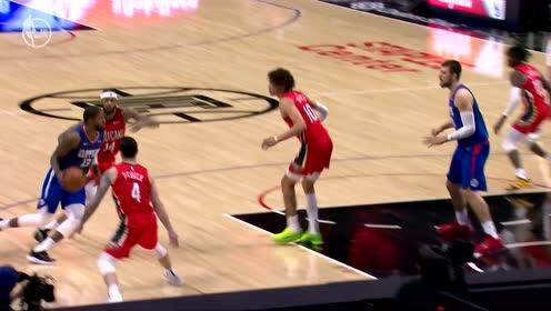 【NBA集锦】如此华丽现役没几人 乔治急停转身跳投优雅至极
