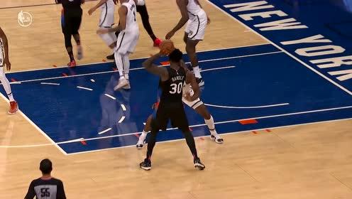 【NBA集锦】造犯规能力一流 兰德尔制造对抗打进2+1