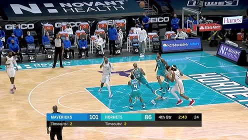 【NBA集锦】这球烫手 黄蜂队忙中出错把球传丢