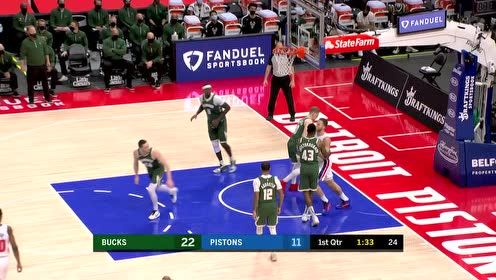 【NBA集锦】杰克逊直塞篮下格里芬上空篮 波蒂斯突破上篮以牙还牙