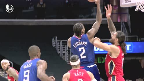 【NBA集锦】敢在海王面前作妖?亚当斯麻辣火锅羞辱莱昂纳德!