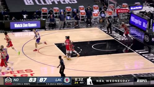 【NBA集锦】轻舒猿臂!莱昂纳德急停干拔防不胜防