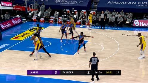 【NBA集錦】欺你內(nèi)線無人 濃眉強(qiáng)殺雷霆禁區(qū)霹靂暴扣