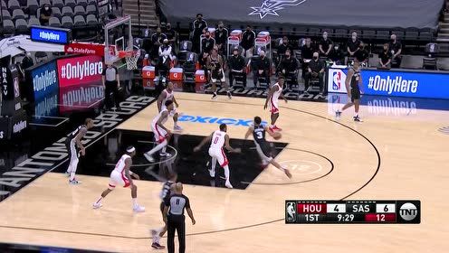 【NBA集錦】內(nèi)線強力屏障 伍德巨靈神掌強勢拒絕馬刺