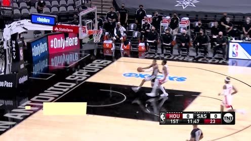 【NBA集錦】馬刺祭出傳統(tǒng)防守 穆雷鬼手搶斷先拔頭籌