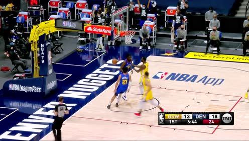 【NBA集锦】手长扣篮真的赏心悦目 掘金抢断反击波尔举火烧天
