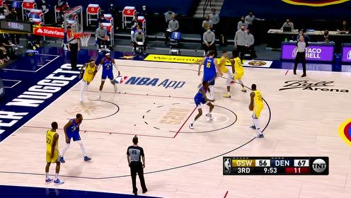 【NBA集锦】防了个寂寞！库里视篮筐如大海三分出手就有