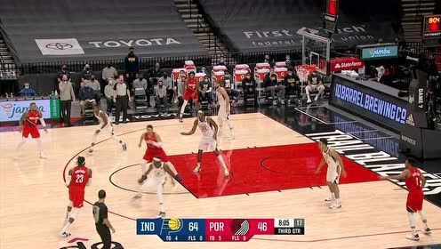 【NBA集锦】手感来了 考文顿抬手三分强势追分