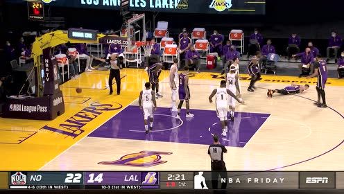 【NBA集錦】濃眉逆天火鍋封蓋錫安 哈雷爾無(wú)辜吃鐵肘受傷