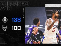 快船双核合砍53+8+8,带领快船138-100大胜国王,拿下三连胜!