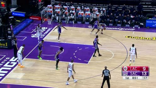 【NBA集锦】篮筐如大海般宽阔!雷吉-杰克逊连续飙中两记三分