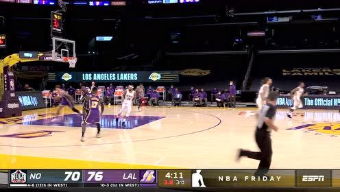 【NBA集錦】大長(zhǎng)胳膊太恐怖！濃眉哥迎面封蓋英格拉姆再吃癟