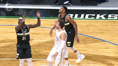【NBA集锦】两大超级巨星的对决 东契奇在字母哥面前打成2+1