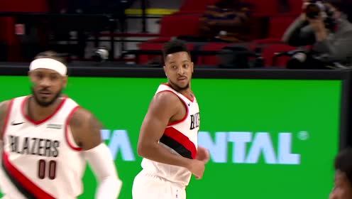 【NBA集錦】開(kāi)拓者流暢轉(zhuǎn)移球 麥科勒姆弧頂位置手起刀落