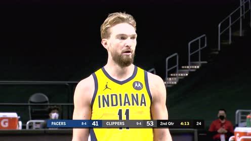 【NBA集錦】鑿穿快船內(nèi)線 薩博尼斯籃下強吃對手防不勝防