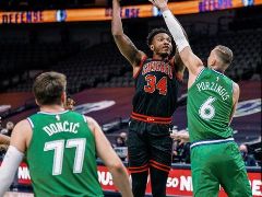 NBA常规赛：公牛117-101轻取独行侠，阻止四连败！