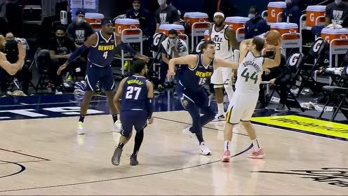 【NBA集锦】多奇尔抢断立大功 约基奇反击飞扣势大力沉!