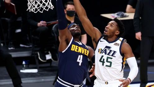 【NBA集锦】米切尔vs掘金集锦 18分7助攻双手劲扣帅炸天