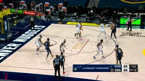 【NBA集锦】约基奇经典高位发牌 大手一挥助格林飞扣入网