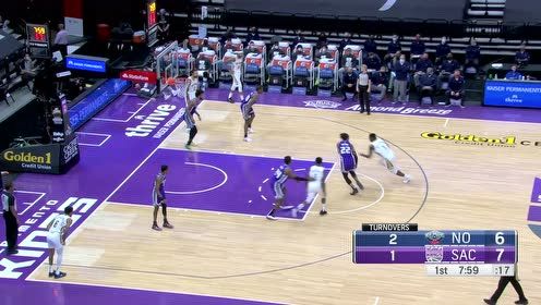 【NBA集锦】锡安内线二连击力量十足 直接把防守怼翻到墙边